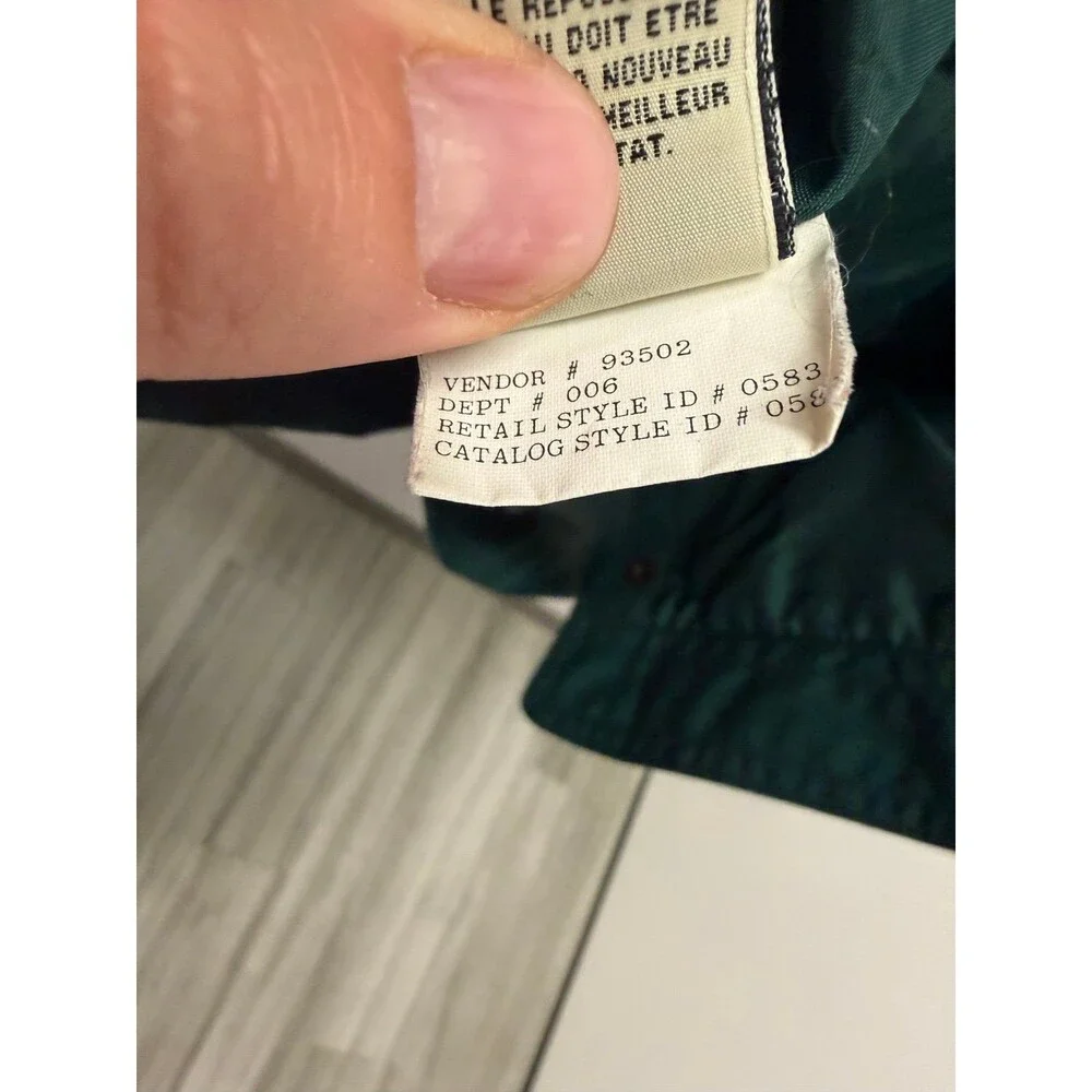 Vintage Eddie Bauer flannel lined winter coat